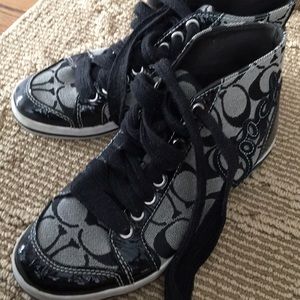 Coach high top gym shoes